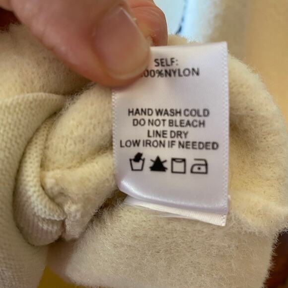 Lalavon Fuzzy Full Zip Jacket Cream White Womens Size Large - Picture 4 of 8